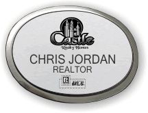(image for) Castle Realty Homes Executive Oval Silver Badge